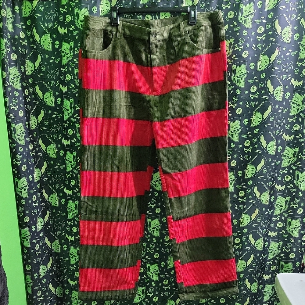 RARE Nightmare On Elm Street Freddy Krueger Corduroy Pants